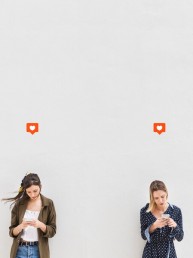 instagram logos with girls people
